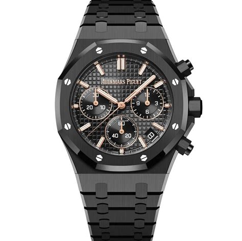 royal oak black ceramic|royal oak chronograph black dial.